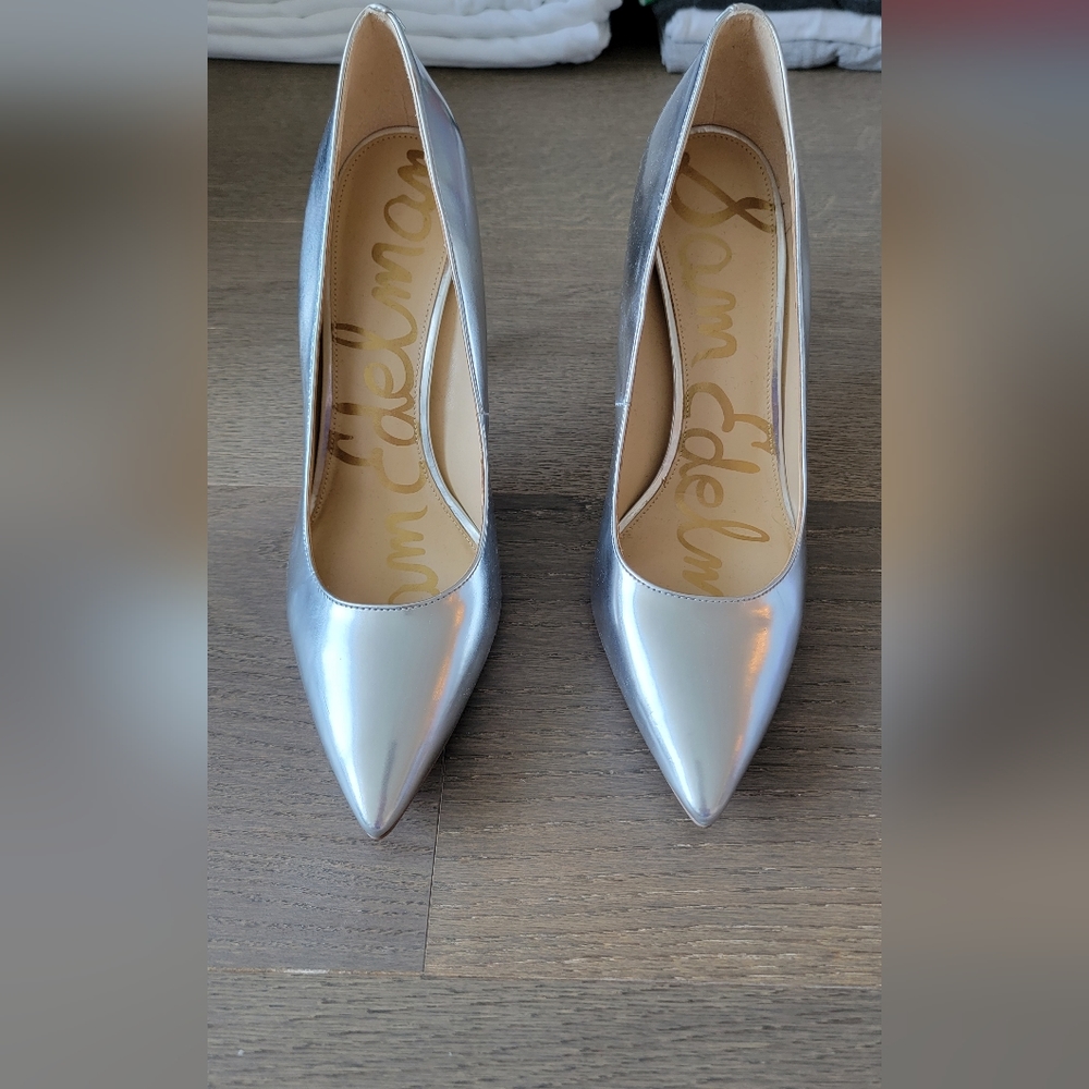 Sam Edelman silver heels size 9.5